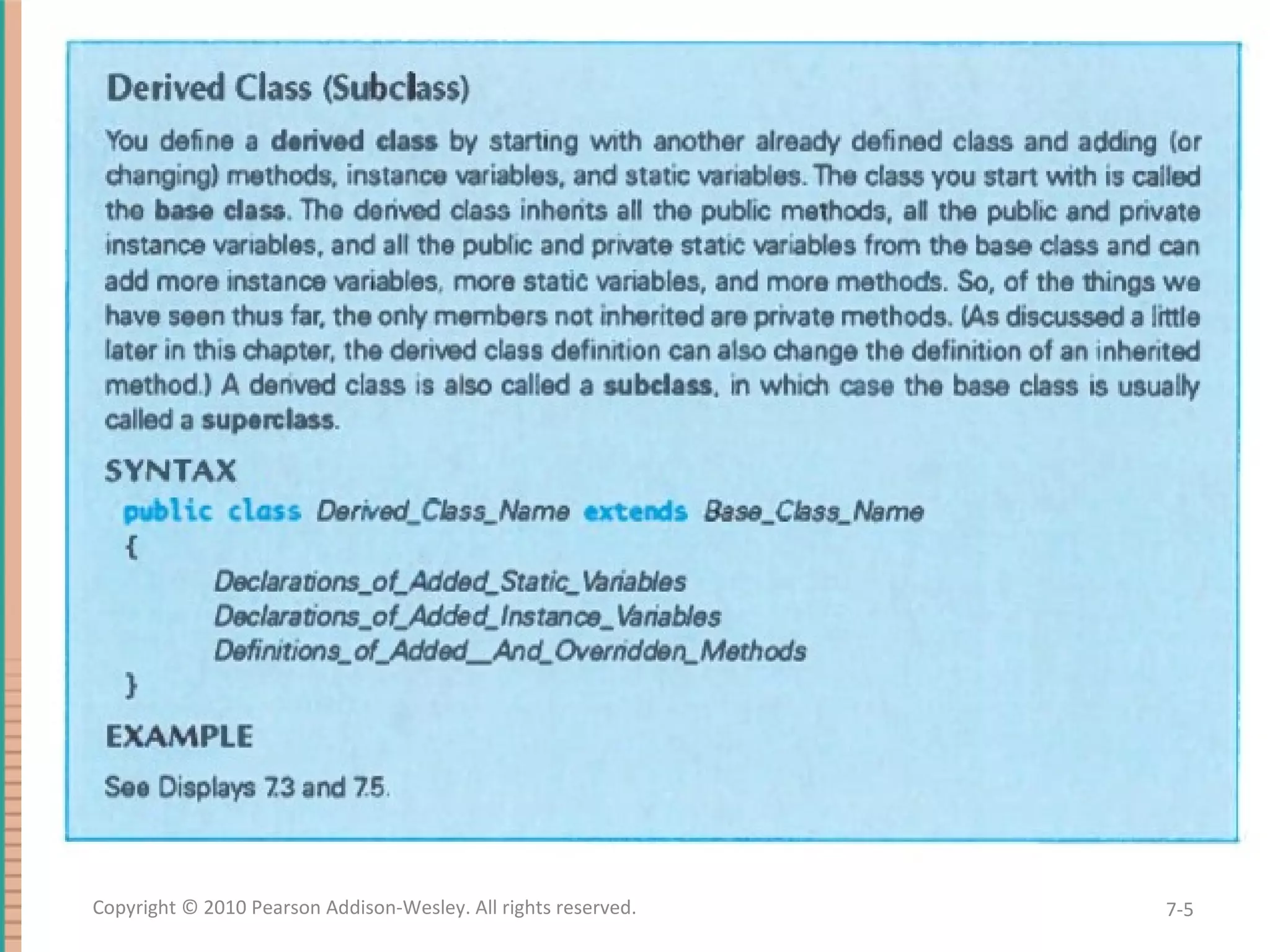 7-5Copyright © 2010 Pearson Addison-Wesley. All rights reserved. 