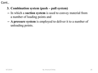 Lecture 5 Material Handling Equipment (Conveyors part 2) | PPTX