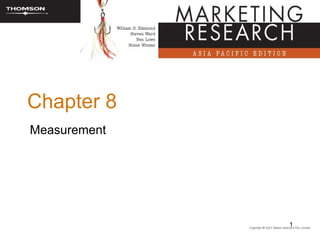 Chapter 8
Measurement




              1
 