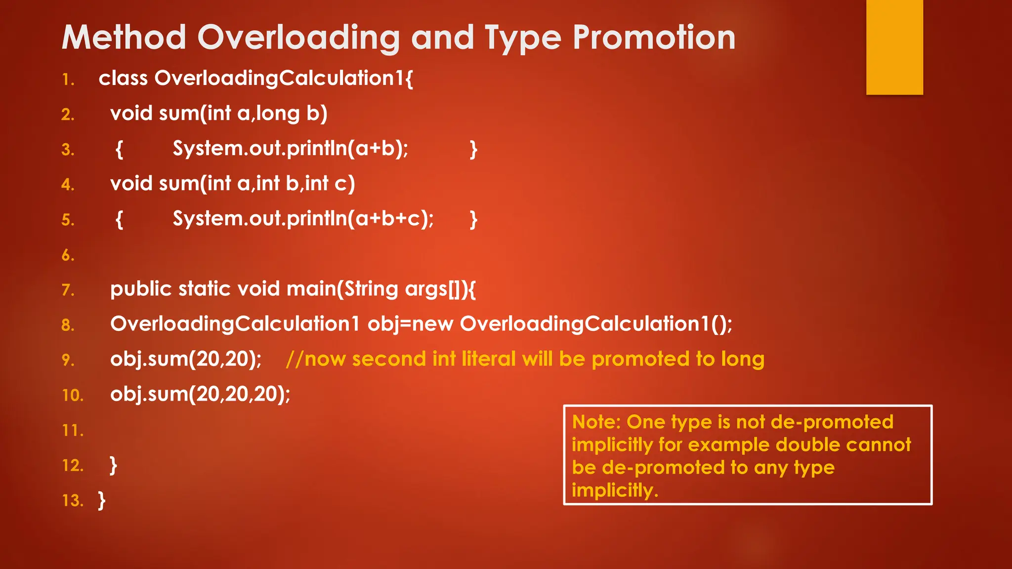Lecture_5_Method_overloading_Final.pptx in Java | PPT