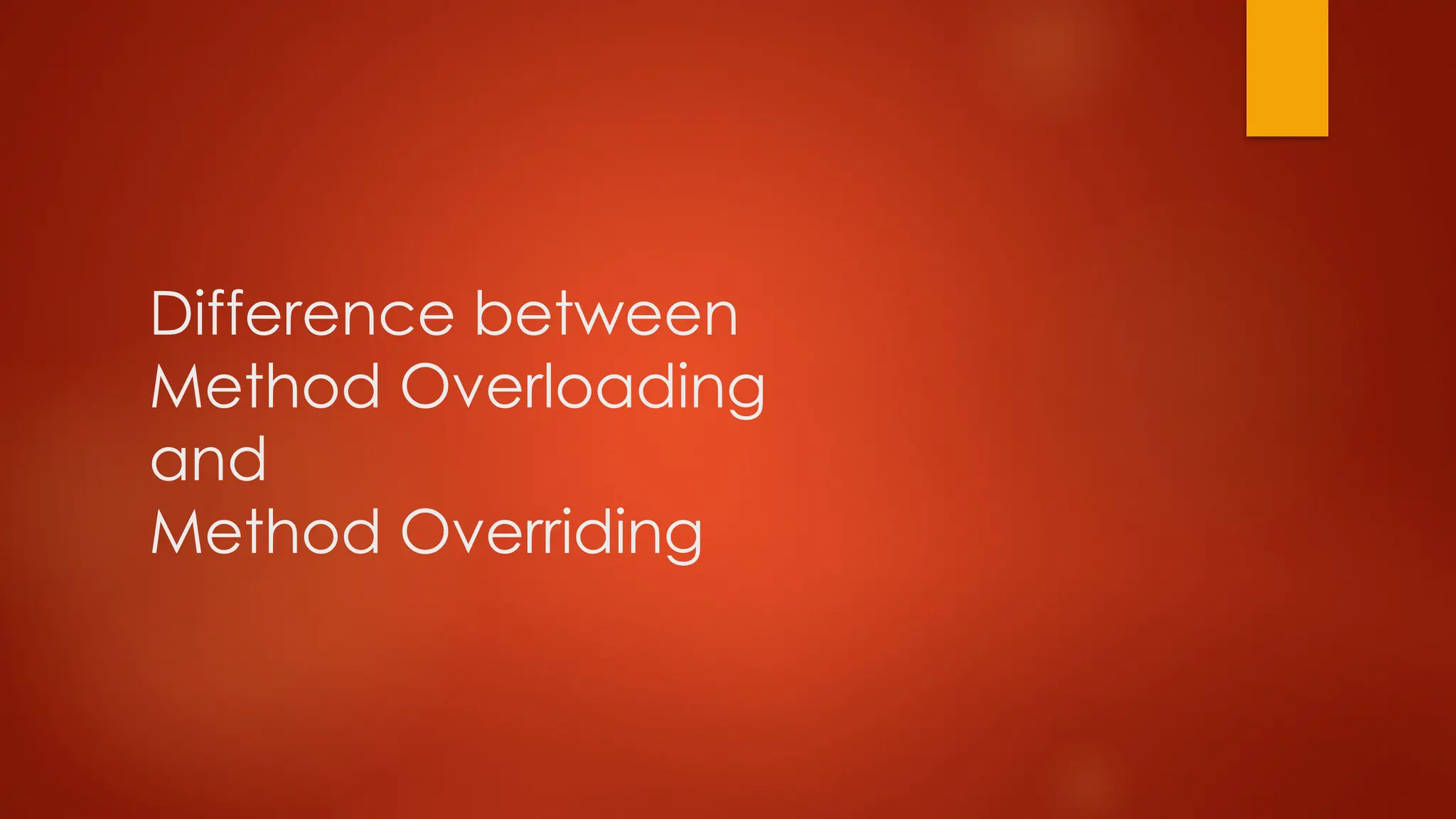 Lecture_5_Method_overloading_Final.pptx in Java | PPTX