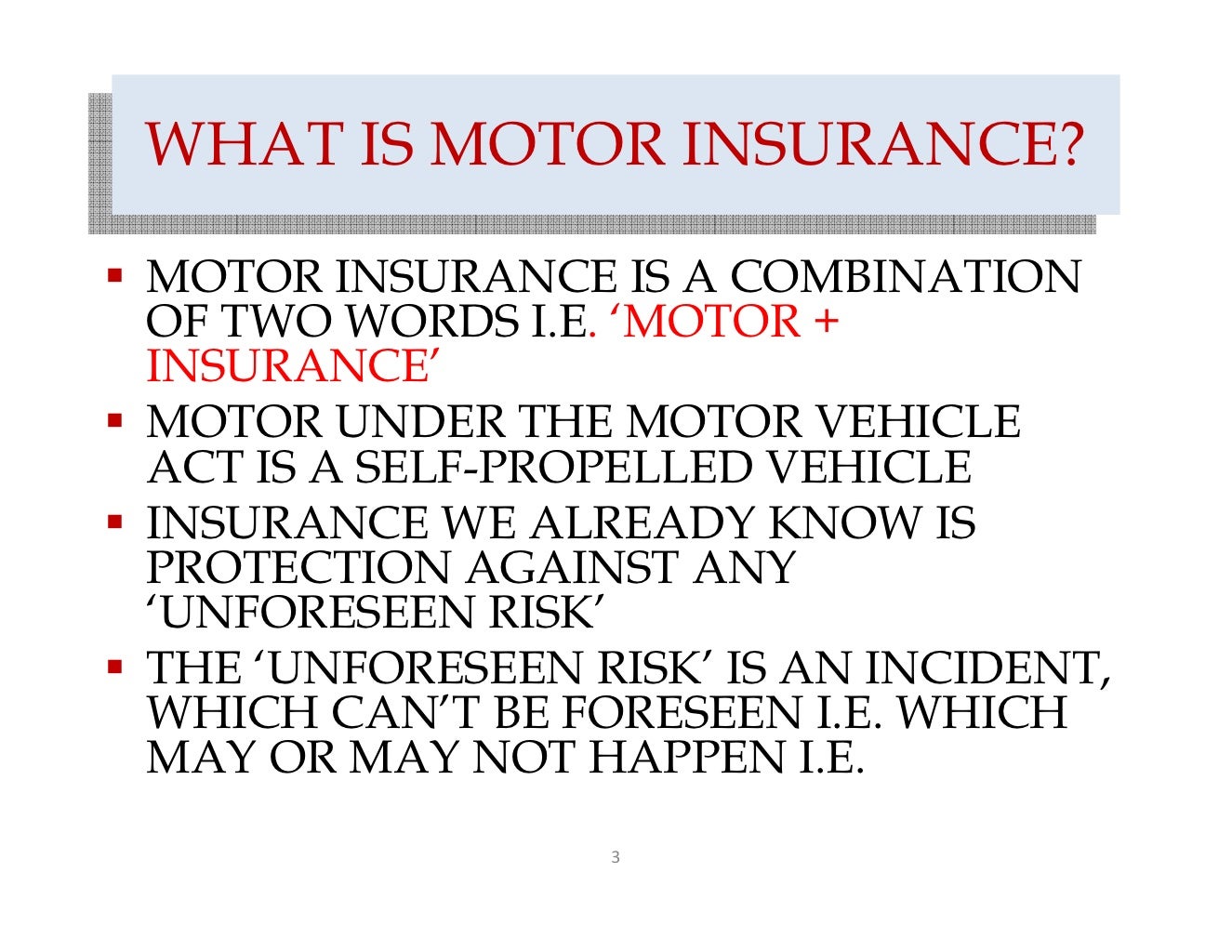 motor insurance case study pdf