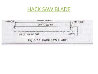 HACK SAW BLADE
 