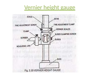 Vernier height gauge
 