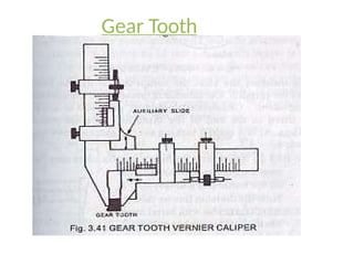 Gear Tooth
Vernier
 