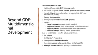 Understanding Development: Economic Growth, Poverty, Inequality, and ...