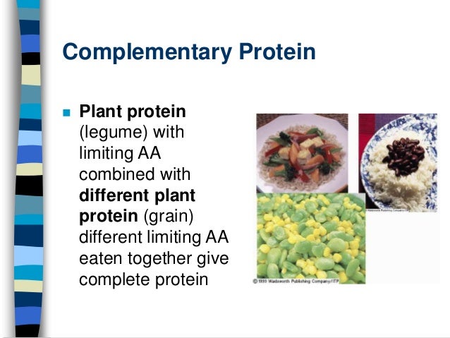 What are complementary proteins?