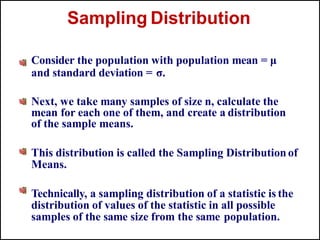 Lecture 5 Sampling distribution of sample mean.pptx