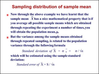 Lecture 5 Sampling distribution of sample mean.pptx