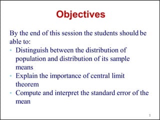 Lecture 5 Sampling distribution of sample mean.pptx