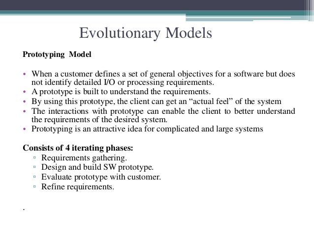 Generic Software Process Models