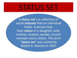 Social status and role | PPTX