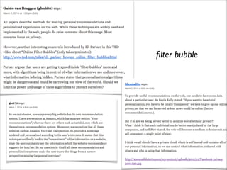 ﬁlter bubble

 