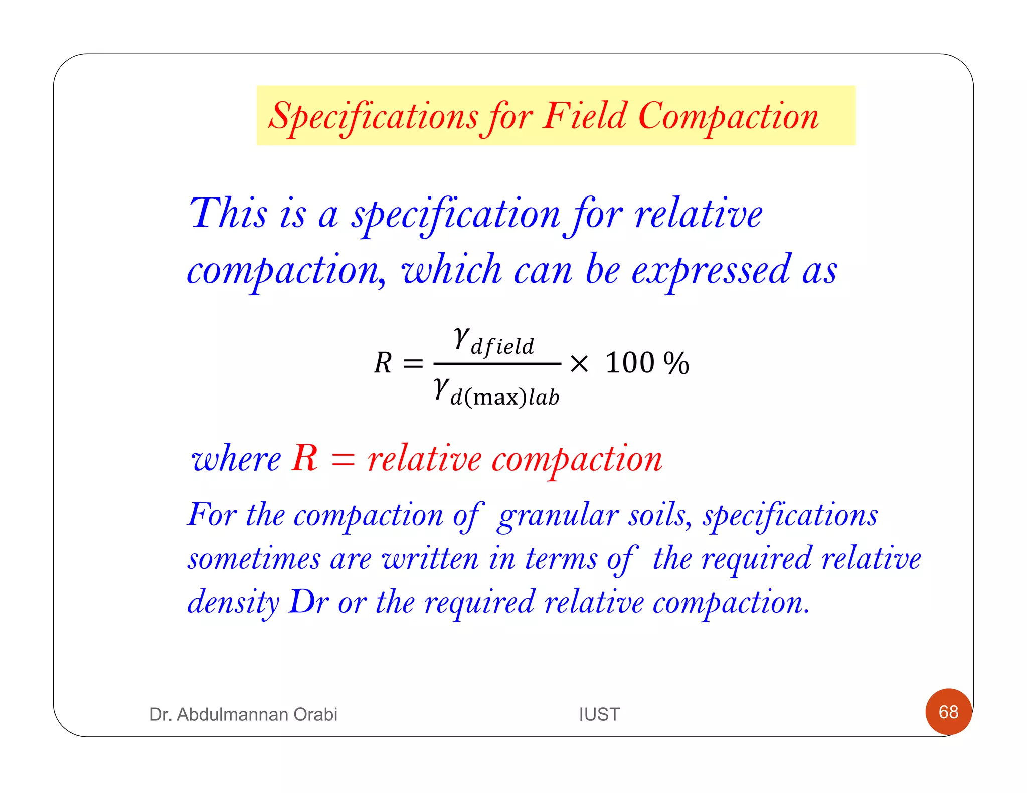 Lecture 5 soil compaction | PDF
