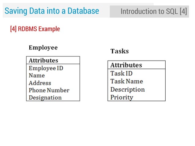Lecture 5: Storage: Saving Data Database, Files & Preferences | PPT
