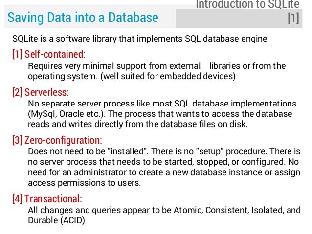 Lecture 5: Storage: Saving Data Database, Files & Preferences