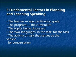 Effective Strategies for Teaching Speaking Skills in Language Education ...