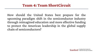 How should the United States best prepare for the
upcoming paradigm shift in the semiconductor industry
through reimagined...