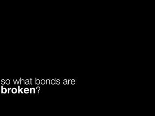 so what bonds are
broken?
 