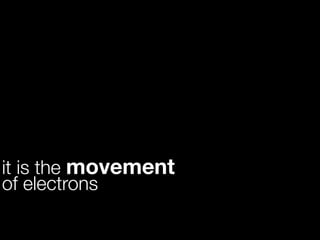 it is the movement
of electrons
 