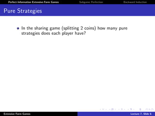 Lecture 6-1. normal and extensive form of game theory | PDF | Board ...
