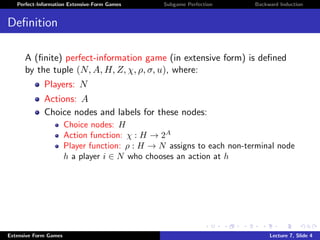 Lecture 6-1. normal and extensive form of game theory | PDF | Board ...