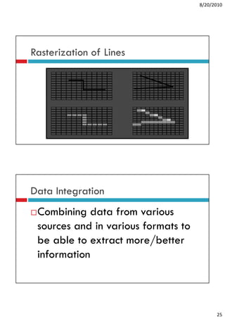 Line Rasterization Giving Example GIS- Lecture 6 | PDF