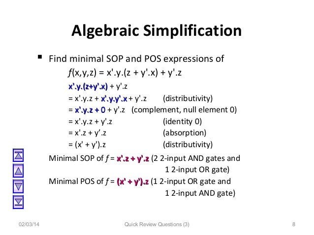 lecture 6 minimal sop form