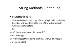 Python - Lecture 6 | PDF