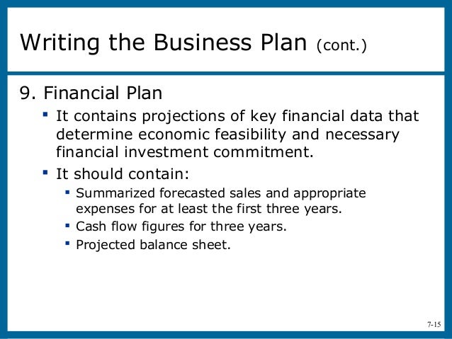 the business plan creating and starting the venture summarized business plan