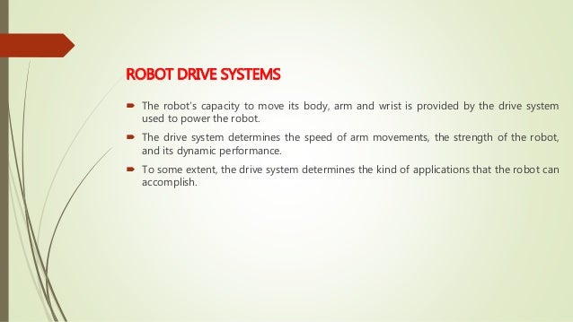 robot drive systems