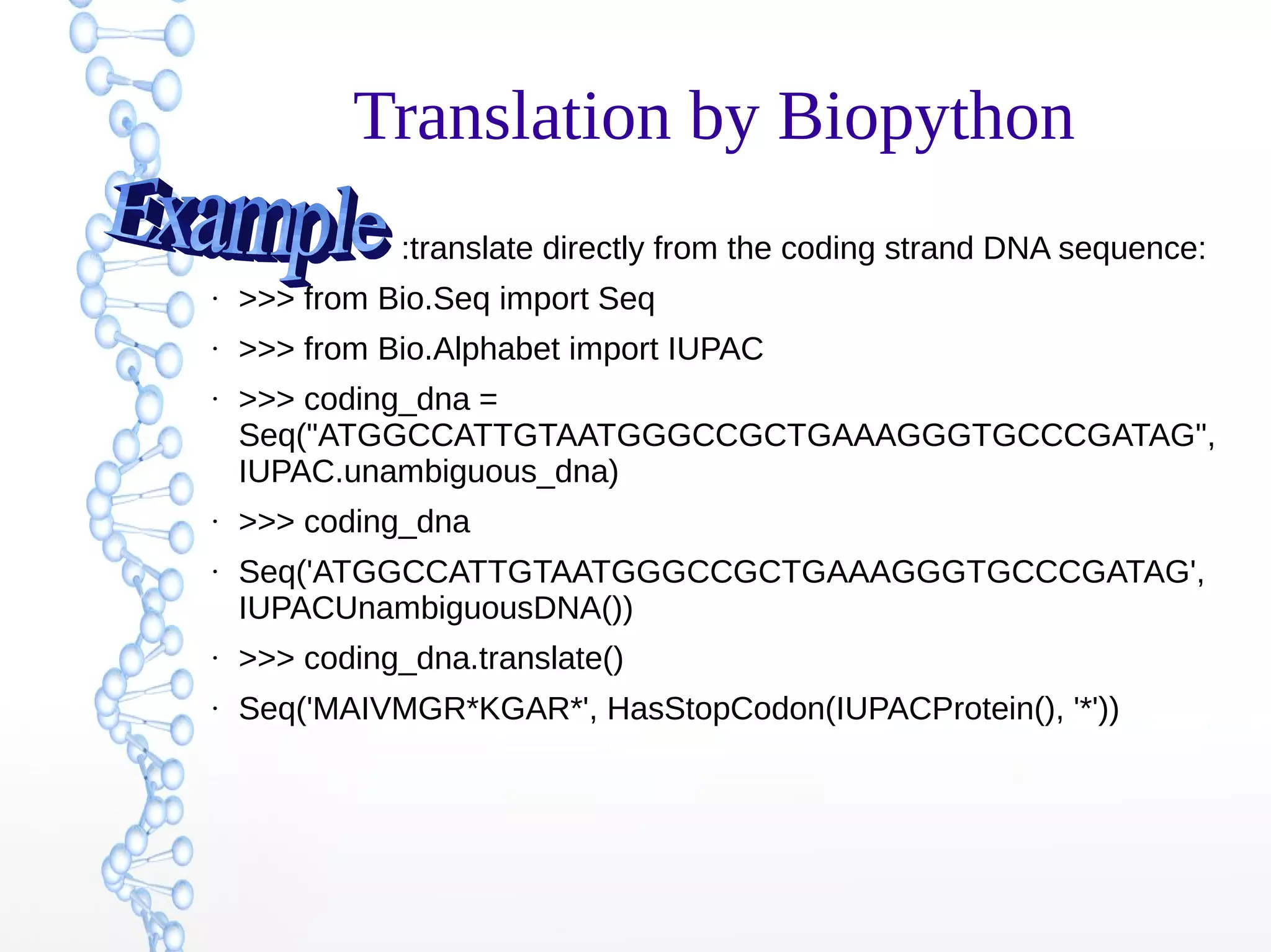 BioPython | PPT
