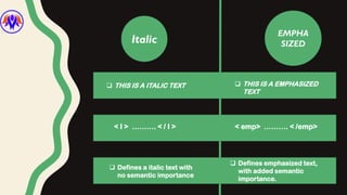 Html text formatting | PDF