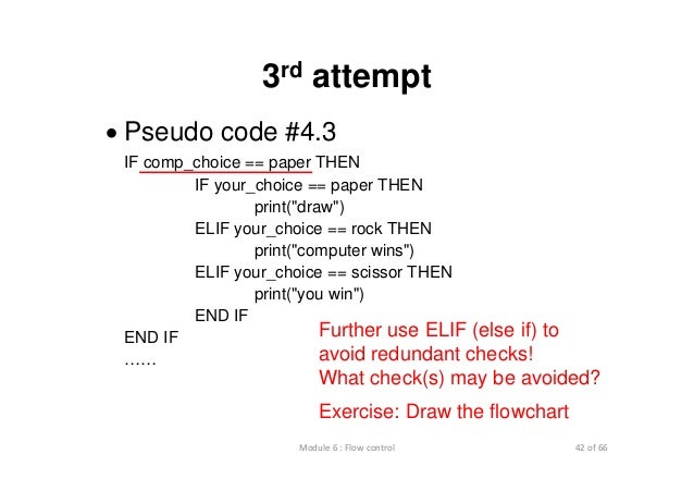 Lecture 6.1 flow control selection