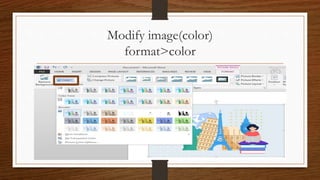 Inserting and modifying images in MS Word | PPTX