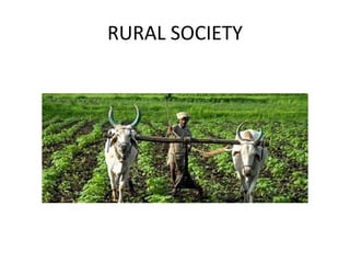 RURAL SOCIETY
 
