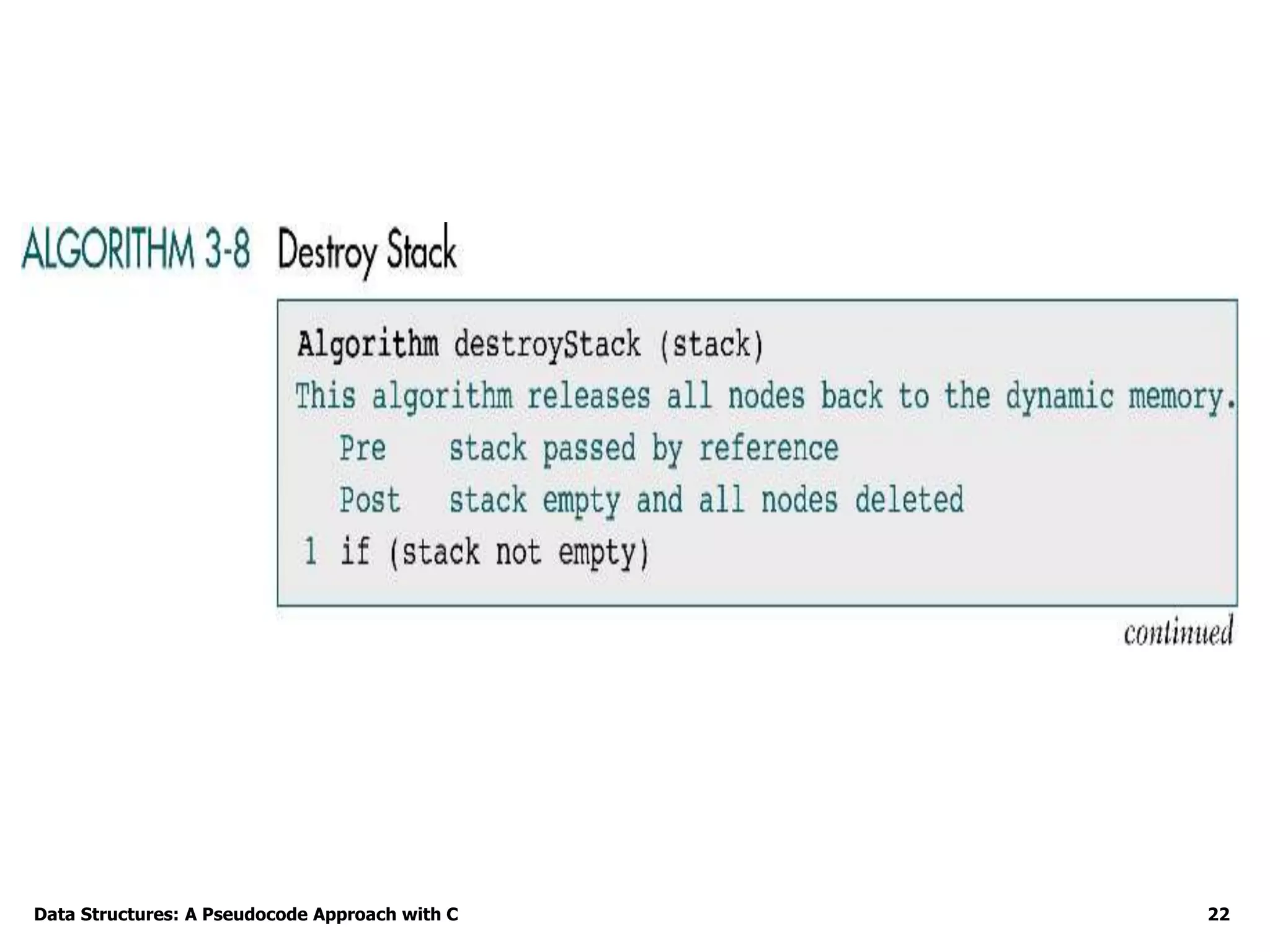 Data Structures: A Pseudocode Approach with C 22
 