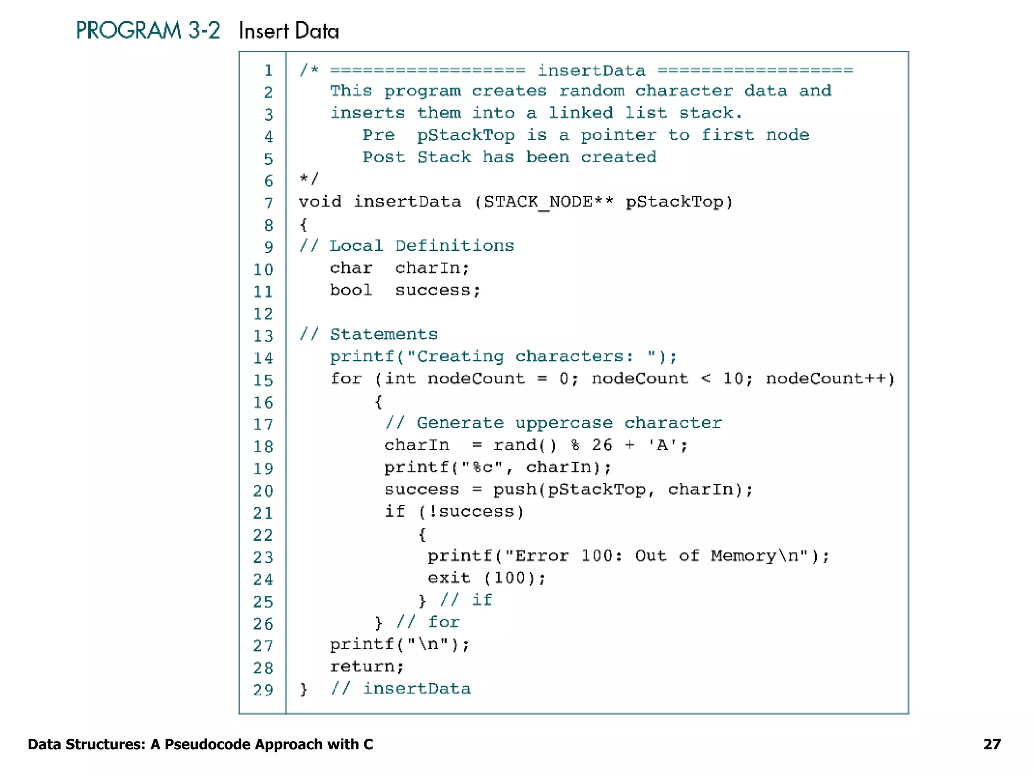 Data Structures: A Pseudocode Approach with C 27
 