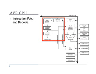 AVR CPU
? Instruction Fetch
and Decode
 