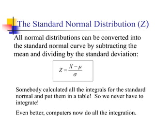 Normal Curve Integral Formula lecture6.ppt