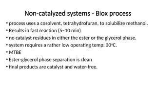 Lecture on introduction to biodiesel and production | PPT