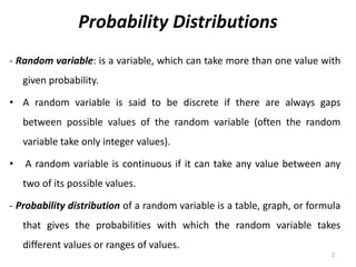 fi lecture 6 probability distribution pdf | PDF