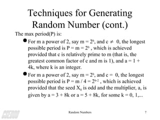 Random Number Generator Detailed PPT with | PPT