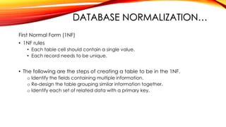 Comprehensive Guide to Database Normalization Techniques and Best ...