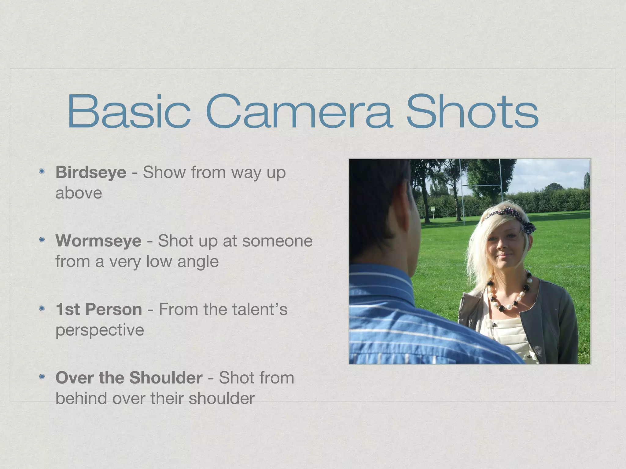 Lecture 6-2 camera angles | PPT