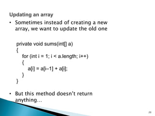 Lecture 6 - Arrays | PPT