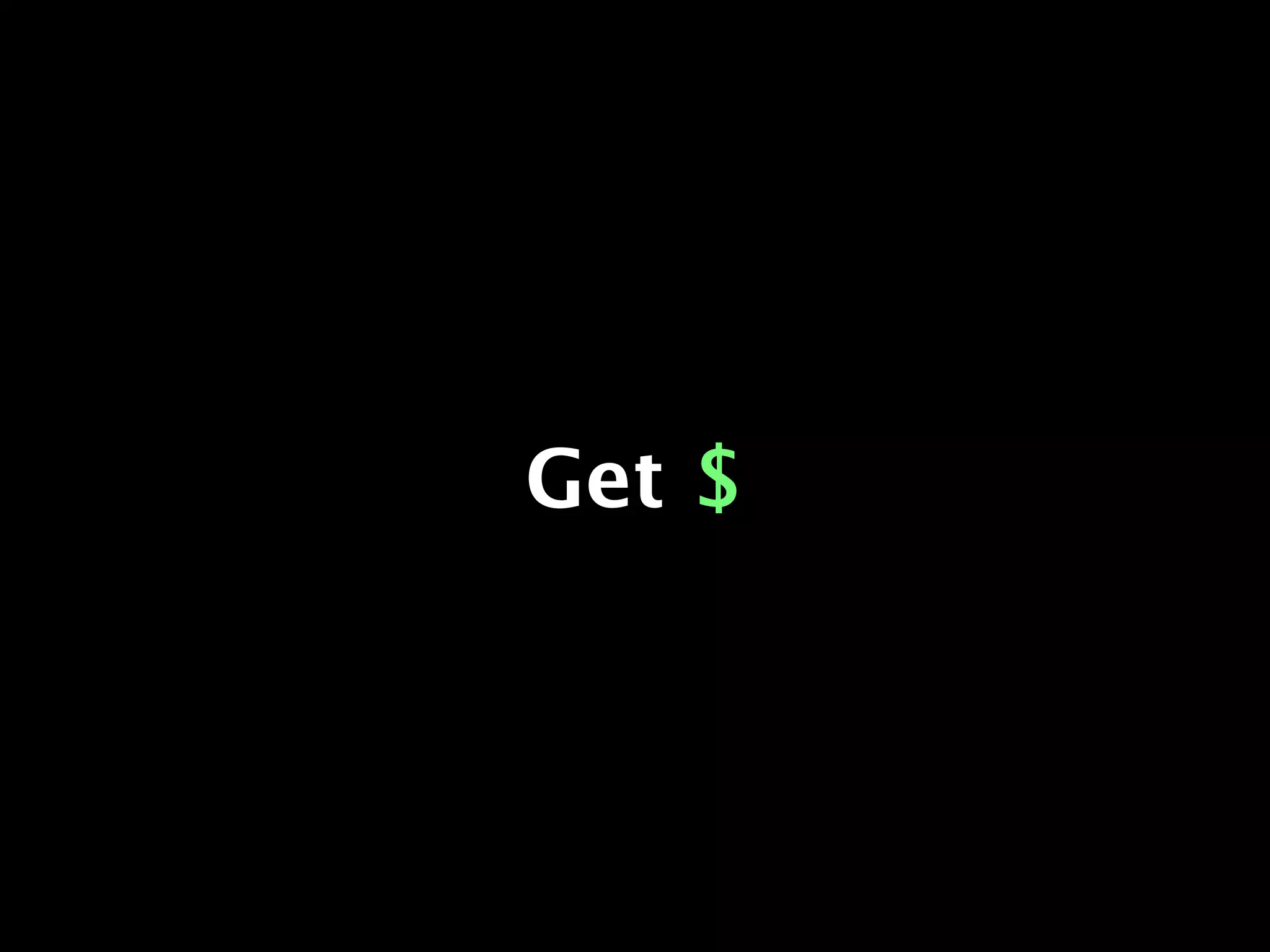 Get $
 