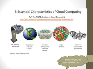 “I am running X, do
I still need cloud?”
 
