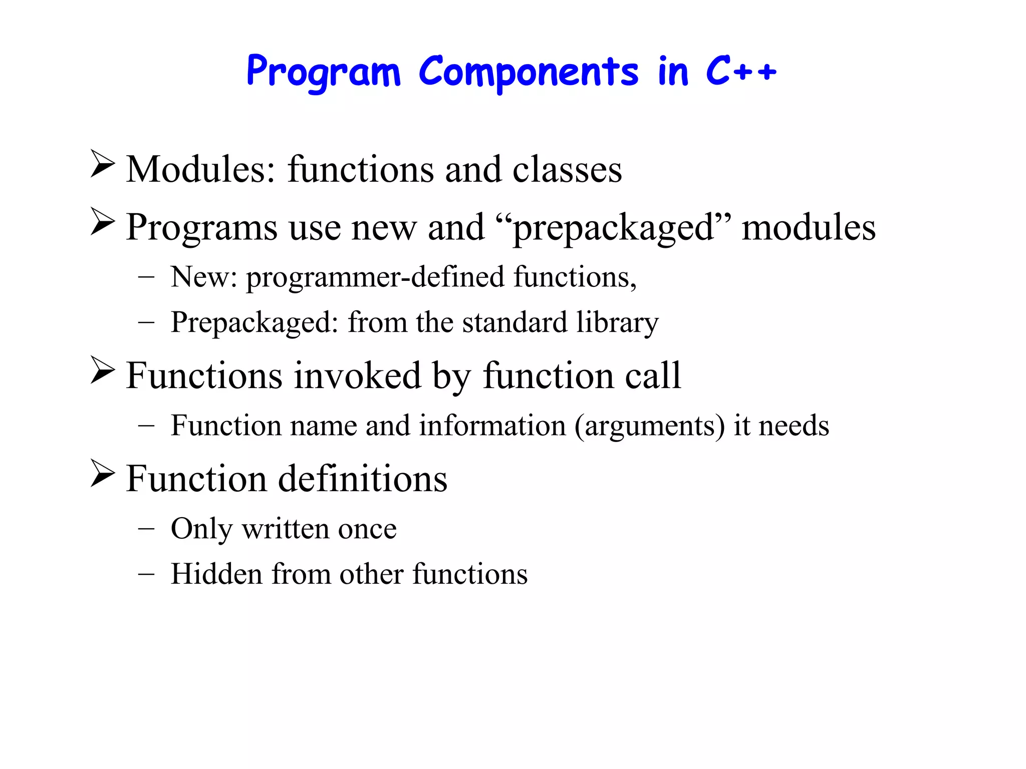 Lecture#6 functions in c++ | PPT | Web Development | Internet