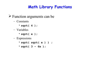 Lecture#6 functions in c++ | PPT
